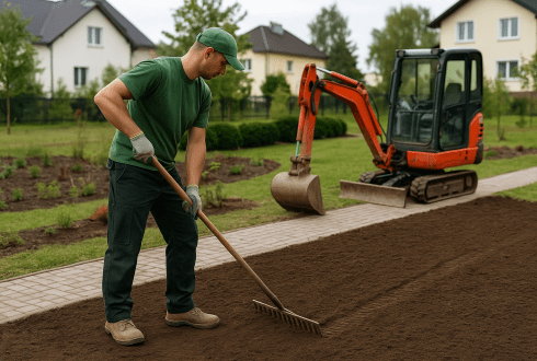 Профессиональные ландшафтные работы в Минске: от подготовки площадки до благоустройства